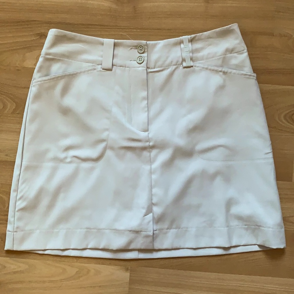 Khaki Nike golf skirt